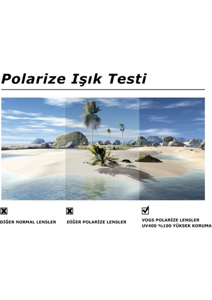 El Yapımı Füme Polarize Pilot Güneş Gözlüğü Vogs 6056 Medıu indirimleri