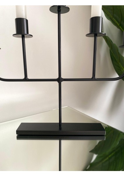 Decolin Metal Beşli Paslanmaz Dekoratif Şamdan&mumluk modelleri