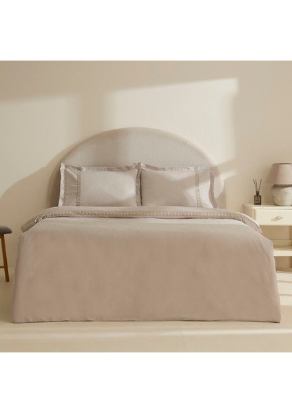 Miel %100 Pamuk Saten Çift Kişilik Saten Nevresim Takımı Taş