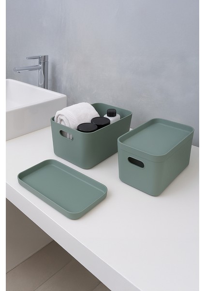 Linea 6 Parça Dolap Içi Mutfak Çocuk Odası Raf Düzenleyici Saklama Kutusu -Yeşil fiyatları