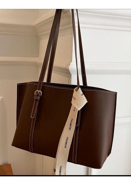 Kadın Büyük Boy Çanta Kahverengi