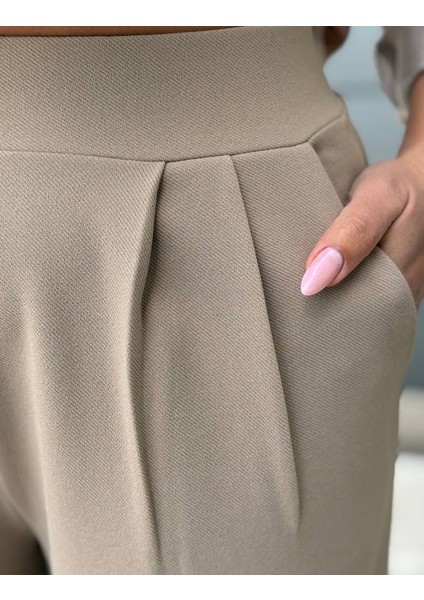 Krep Gabardin Kumaş Palazzo Pantolon modelleri