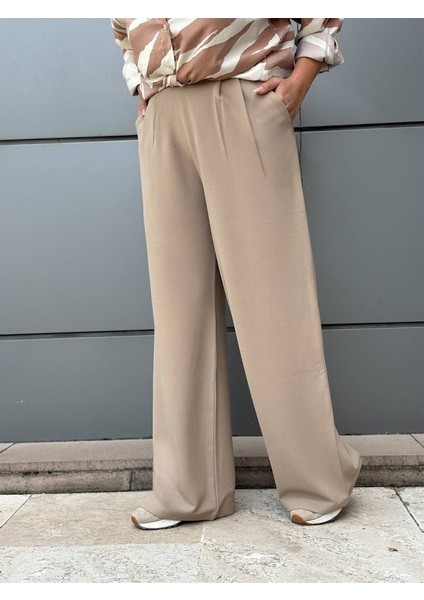 Krep Gabardin Kumaş Palazzo Pantolon fırsatları