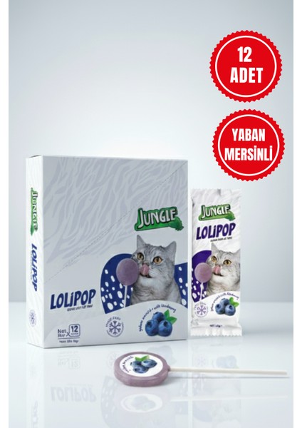 Kedi Lolipopu Yaban Mersinli ( 12 Adet ) fiyatları