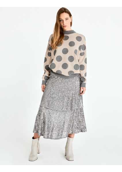 Volanlı Etek Gümüş K2015024_078 fiyatları