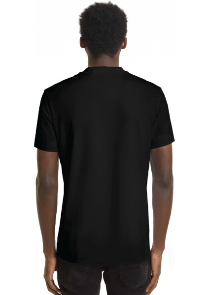 Regular Sıfır Yaka Likralı Kısa Kollu Siyah Tişört fiyatları