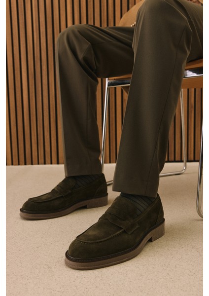 Ziya, Erkek Deri Ayakkabı 1431043Z0212 Haki