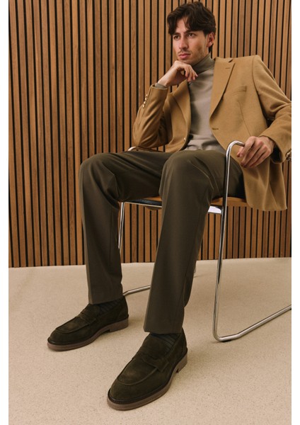 Ziya, Erkek Deri Ayakkabı 1431043Z0212 Haki fiyatları