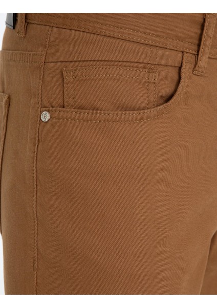 Erkek Haki Slim Fit Kanvas Pantolon 50239836-VR027 indirimleri