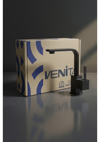 Siyah Kare T-Mix Lavabo Bataryası fiyatları