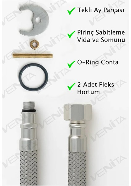 Siyah Kare T-Mix Lavabo Bataryası fırsatları