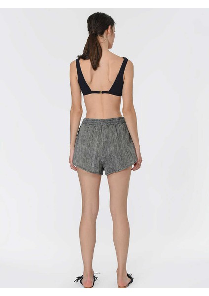 Püskül Detaylı Yanları Detaylı Mini Şort Standart Renk Y1965118_089 fırsatları