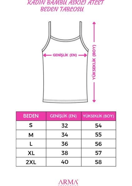 2 Adet Ten Kadın Bambu Atlet Kalın İp Askı Yumuşak Esnek