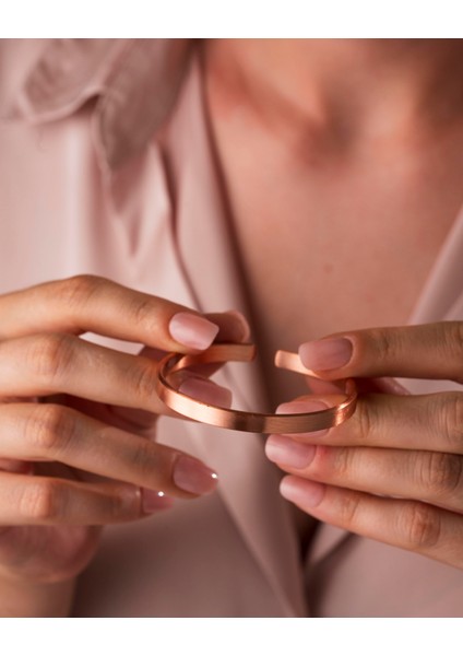 Içi Ayetel Kürsi Yazılı Dışı Düz Ince Bakır Bakır Bilezik fırsatları