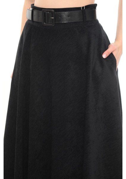 Kadın Kışlık Kloş Etek 780 Kadife Şöni Kumaş 75 cm Boyunda fiyatları