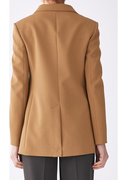 Cep Ve Düğme Detaylı Rengi Ceket Hardal K1716015_026 modelleri