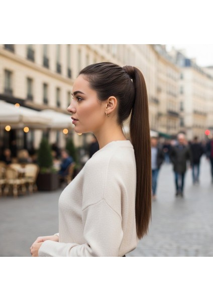 Fiber Sentetik Sihirli At Kuyruğu / Kumral