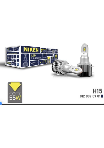 Nova Soft H15 LED Xenon 18.000 Lümen Beyaz