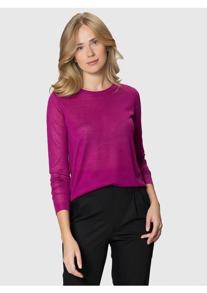 Uzun Triko Fuşya K1879204_003