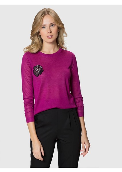 Uzun Triko Fuşya K1879204_003 fiyatları