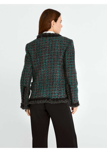 Cep Detaylı Püsküllü Renkli Kadın Ceket Standart Renk K1916011_089 fırsatları