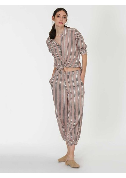 Çizgili Şalvar Pantolon Standart Renk Y1964113_089 fiyatları