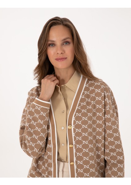 Kadın Bej Comfort Fit Örme Hırka 50309128-VR011 fiyatları