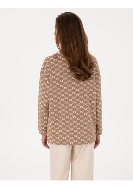 Kadın Bej Comfort Fit Örme Hırka 50309128-VR011 indirimleri