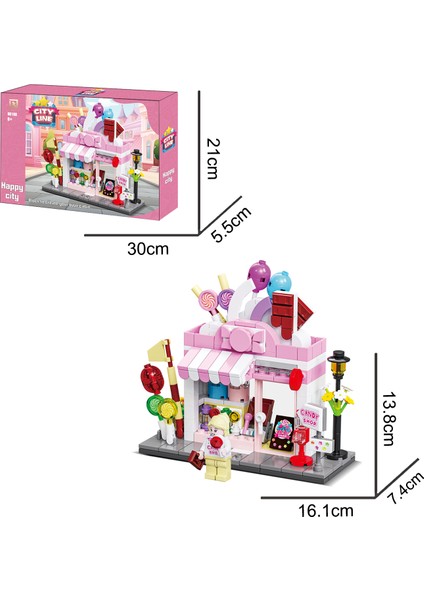 Eğlenceli Blok Şehir - Şeker Dükkanı 307 Parça fiyatları