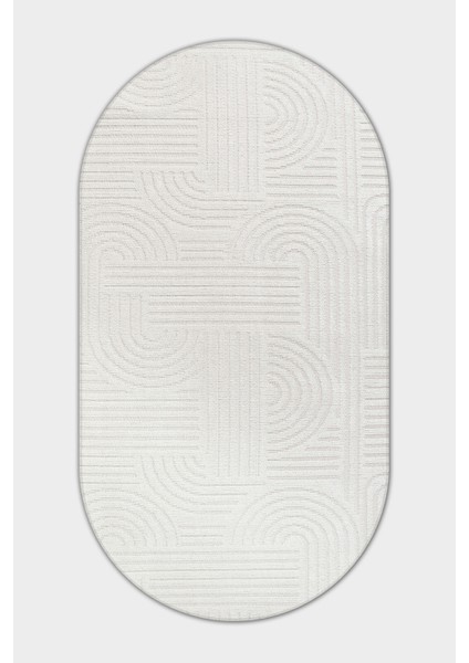 Revna Oval Halı | Yıkanabilir, Kaymaz Taban, Modern Salon ve Mutfak Halısı fırsatları