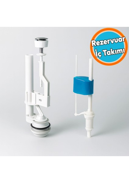 Rezervuar Iç Takımı Basmalı Alafranga Oturmalı Tuvalet Klozet Sifon Iç Düzenek Otomatik Su Dolum