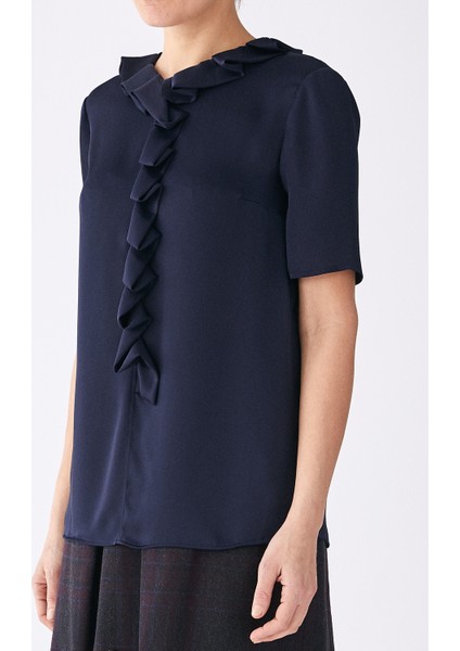 Fırfır Detaylı Bluz Lacivert K1913305_015 fiyatları