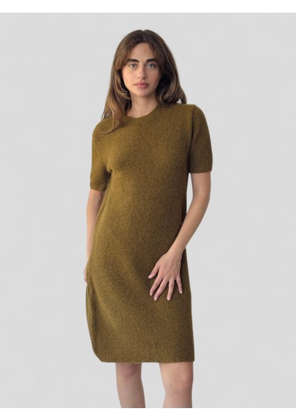 Triko Elbise Kadın Tütün Rengi fırsatları