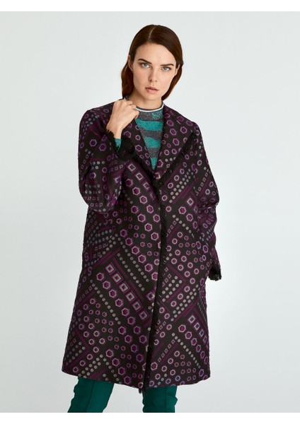 Püskül Detaylı Renk Desenli Kap Standart Renk K2016312_089