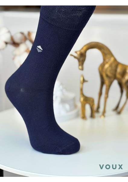 Bambu Desenli Çok Renkli Erkek Yarım Konç Çorap 4 'lü modelleri