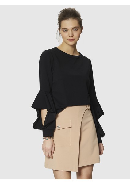 Cep Detaylı Mini Etek Bej Y1815057_024 fiyatları