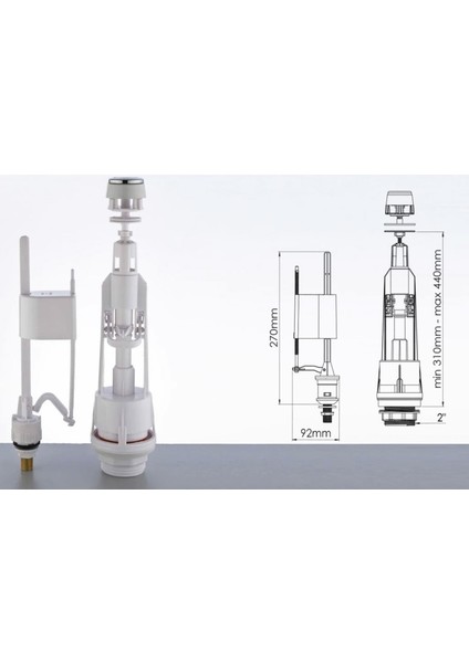 Rezervuar Iç Takım Basmalı Klozet Sifon Iç Takımı fiyatları