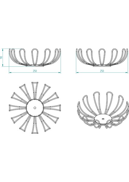 Damla Model 25'lik Sepet Siyah