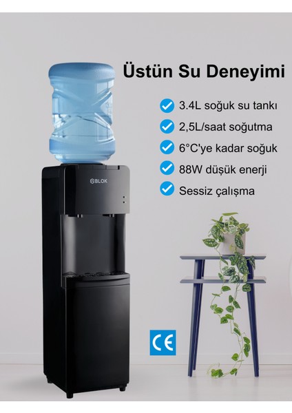 1119BB Soğuk Su Sebili Siyah fiyatları