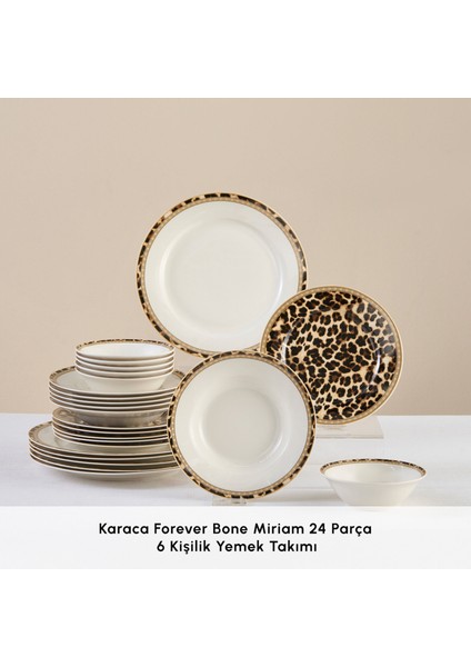 Forever Bone Miriam 24 Parça 6 Kişilik Yemek Takımı modelleri
