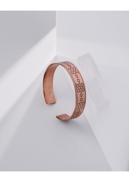 Zaman Düğümü Motifli Bakır Bilezik fiyatları