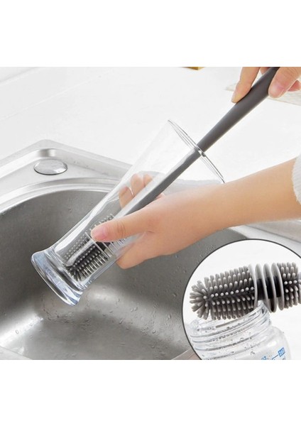 Kavanozlar Için Uzun Saplı Silikon Yıkama Fırçası fiyatları