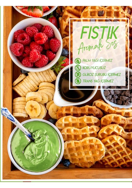 Antep Fıstıklı Sos - Waffle & Krep & Pankek & Tatlı & Dondurma & Kruvasan SOS-900 gr fiyatları