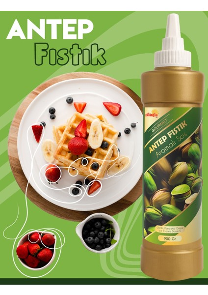 Antep Fıstıklı Sos - Waffle & Krep & Pankek & Tatlı & Dondurma & Kruvasan SOS-900 gr modelleri