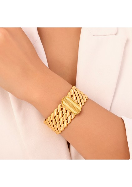 Altın Kelepçe Bilezik - 14K