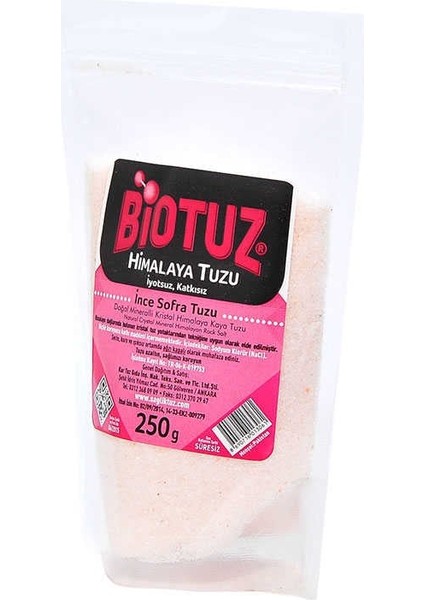 Yemeklik Himalaya Kristal Öğütülmüş Kaya Tuzu Pembe 250 gr fiyatları