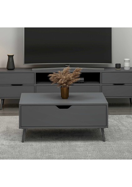 Elina Ayaklı Orta Sehpa - Antrasit/antrasit fırsatları