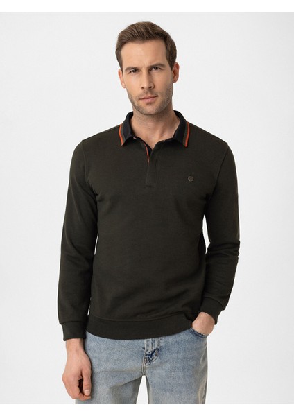 Yeni Sezon Polo Yaka Uzun Kollu Pike Erkek Tişört