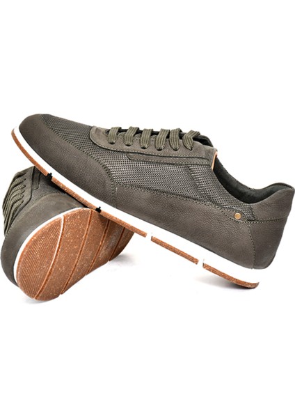 Hakiki Nubuk Deri/tekstil Haki Erkek Sneaker Ayakkabı - X241336 modelleri