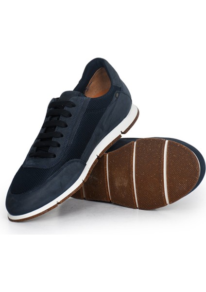 Hakiki Nubuk Deri/tekstil Lacivert Erkek Sneaker Ayakkabı - X241336 indirimleri